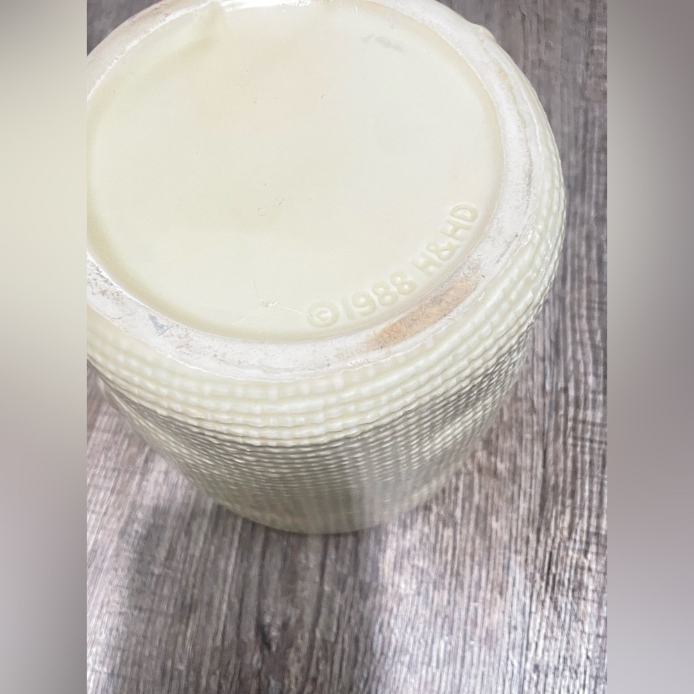 Rustic Cream Ceramic Canister Set with Vintage Labels - Picture 8 of 10